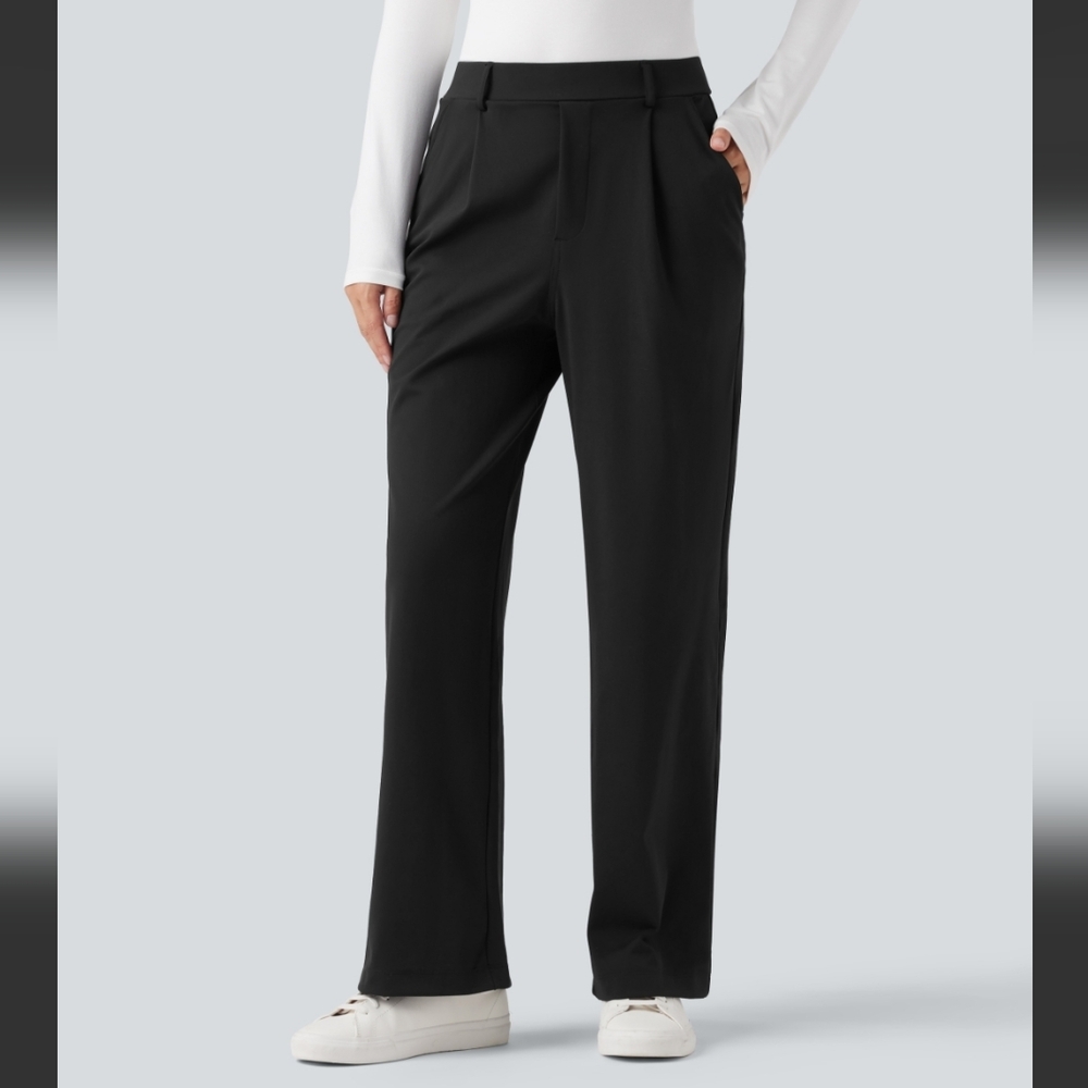 Halara Tummy Control Straight Leg Work Pant